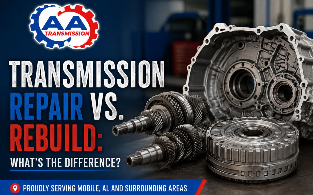 Transmission Repair vs. Transmission Rebuild: What’s the Difference?